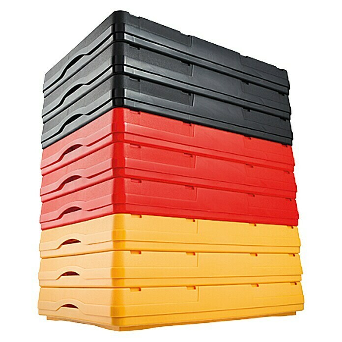 BAUHAUS KlappboxL x B x H: 53 x 36 x 29,5 cm, 46 l, Rot Unknown