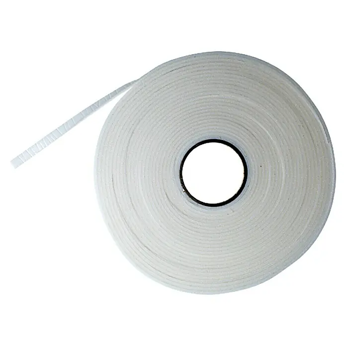 Solid Elements Vorlegeband - Weiß, 10 m x 9 mm x 3 mm - Ein Rolle weißes Schaumstoffband mit einem Abzieher. Ideal zum Abdichten von Türen und Fenstern, um Zugluft zu vermeiden.