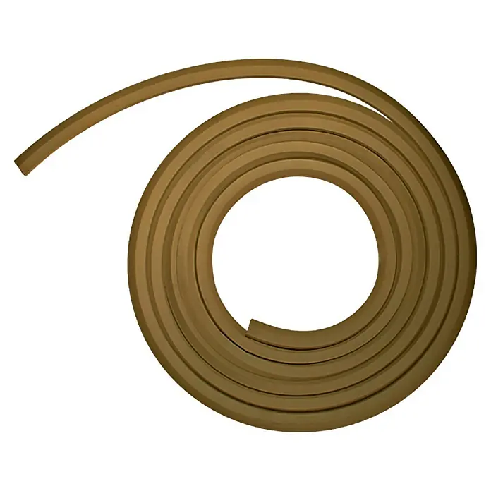 Solid Elements Türdichtung - Beige, 5 m x 12 mm x 12 mm, Geeignet für: Holzzargen - Aufgerollte, braune Dichtungsmasse, ideal zum Abdichten von Fugen und Spalten im Haus. Vielseitig und einfach anzuwenden.