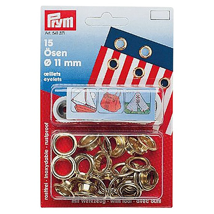 Ronde kous (11 mm, Messing, 15 stk.)