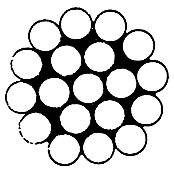 Drahtseil (2 mm, 1 x 19 Geflecht, Edelstahl, A4)