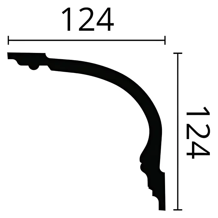 NOEL & MARQUET Eckleiste Z6 LxBxH: 200 x 12.4 x 12.4 cm 1 Stk. weiß - 