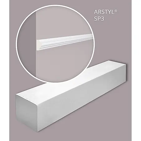 NOEL & MARQUET Wandleiste SP3-box LxBxH: 200 x 1.3 x 2.3 cm 50 Stk. weiß