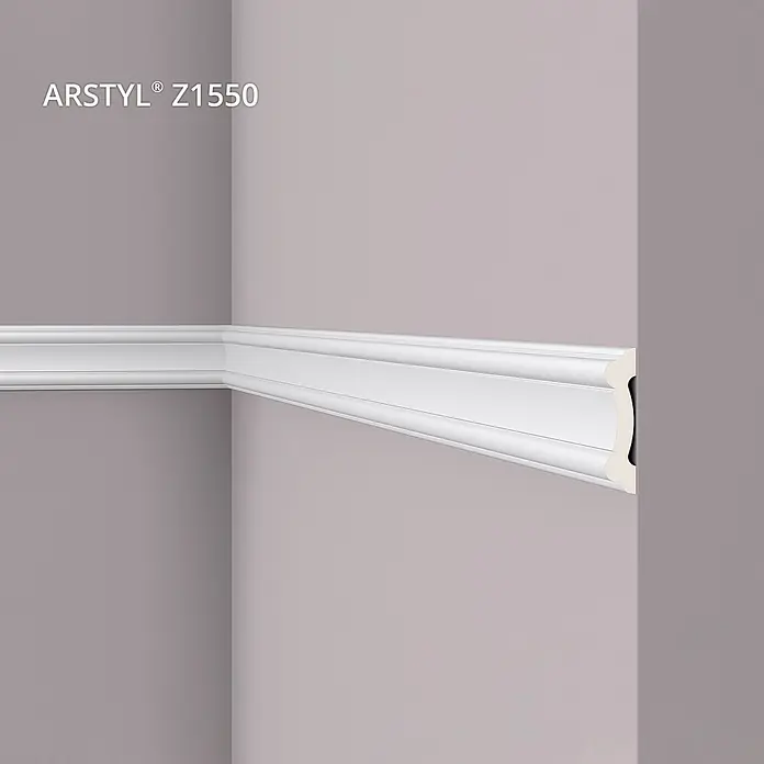 NOEL & MARQUET Wandleiste Z1550 LxBxH: 200 x 1.9 x 8 cm 1 Stk. weiß - 