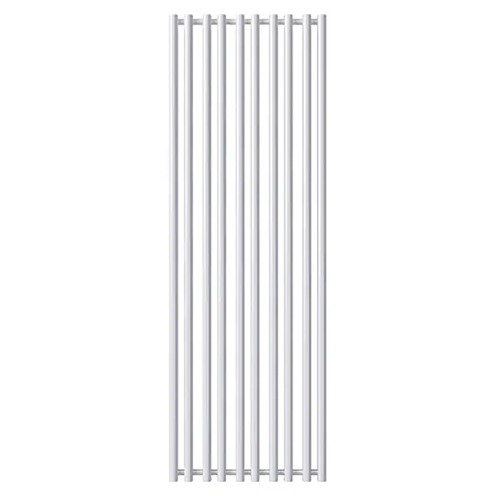 Admiral Designheizkörper Oslo - B x H: 530 x 1.500 mm, Wärmeleistung bei Vorlauftemperatur von 75 °C (D: 50): 697 W, Weiß - Heizkörper mit vertikalen, weißen Heizrohren für das Badezimmer, ein modernes Designelement für wohlige Wärme.