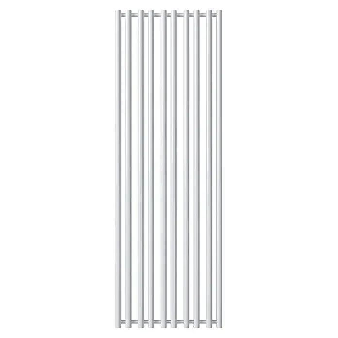 Admiral Designheizkörper Oslo - B x H: 530 x 1.500 mm, Wärmeleistung bei Vorlauftemperatur von 75 °C (D: 50): 697 W, Weiß - Heizkörper mit vertikalen, weißen Heizrohren für das Badezimmer, ein modernes Designelement für wohlige Wärme.