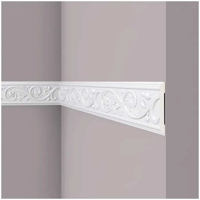 NOEL & MARQUET Wandleiste Z12 LxBxH: 200 x 1.4 x 12.5 cm 1 Stk. weiß - 