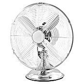 PR Klima Ventilador de sobremesa retro (Plateado, Diámetro: 30 cm, 35 W, 2.500 m³/h)