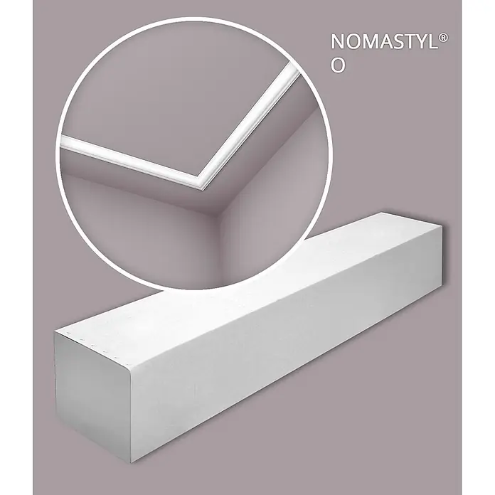 NOEL & MARQUET Wandleisten O-box LxBxH: 200 x 2 x 4 cm 65 Stk. weiß - 