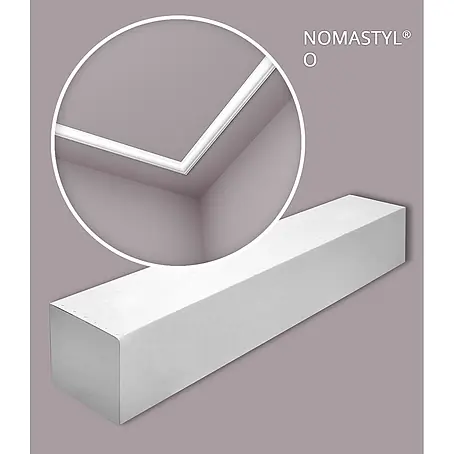 NOEL & MARQUET Wandleisten O-box-10 LxBxH: 200 x 2 x 4 cm 10 Stk. weiß