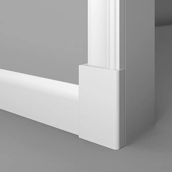 NOEL & MARQUET Wandleiste WL6 LxBxH: 200 x 2.2 x 7.5 cm 1 Stk. weiß - 
