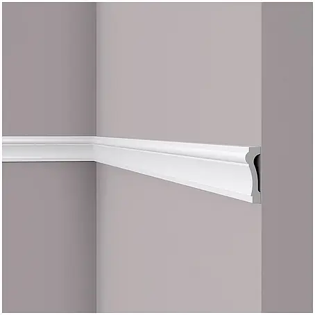 NOEL & MARQUET Wandleiste WL6 LxBxH: 200 x 2.2 x 7.5 cm 1 Stk. weiß