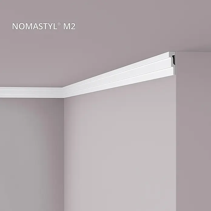 NOEL & MARQUET Eckleiste M2 LxBxH: 200 x 1.8 x 5.9 cm 1 Stk. weiß - 