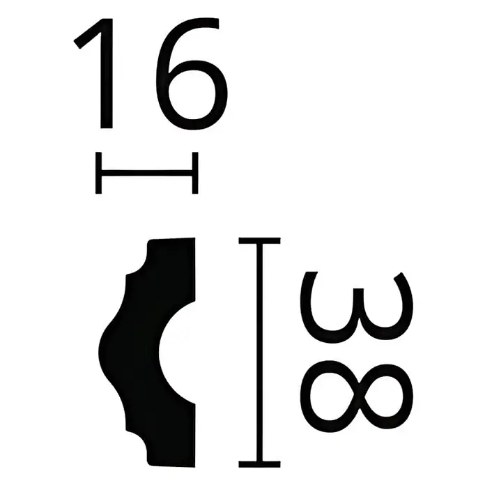 NOEL & MARQUET Wandleisten I-box-10 LxBxH: 200 x 1.6 x 3.8 cm 10 Stk. weiß - 