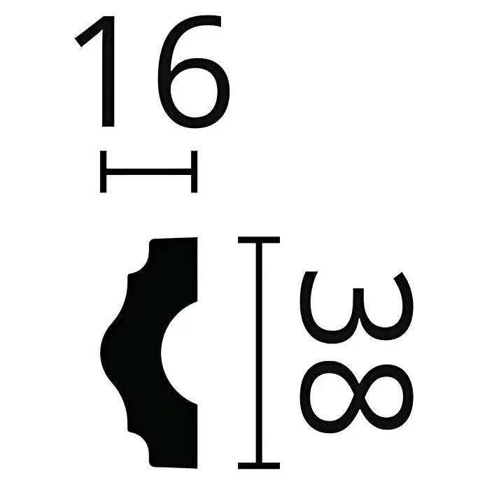 NOEL & MARQUET Wandleiste WL3-box LxBxH: 200 x 1.6 x 3.8 cm 48 Stk. weiß - 
