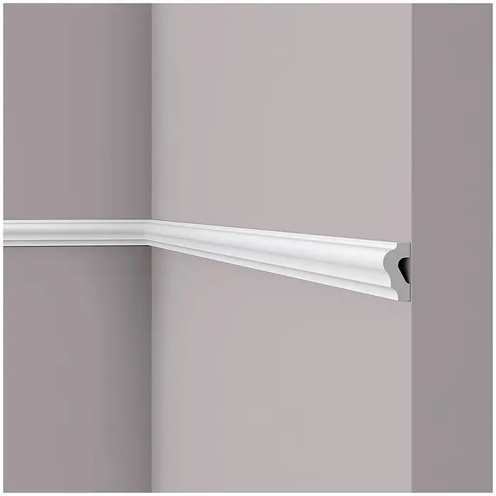NOEL & MARQUET Wandleiste WL2 LxBxH: 200 x 2 x 4 cm 1 Stk. weiß - 