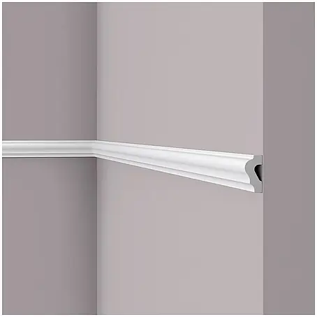 NOEL & MARQUET Wandleiste WL2 LxBxH: 200 x 2 x 4 cm 1 Stk. weiß