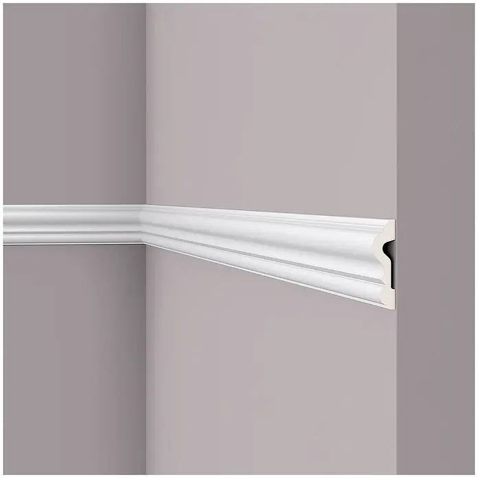 NOEL & MARQUET Wandleiste Z13 LxBxH: 200 x 2.2 x 8 cm 1 Stk. weiß - 
