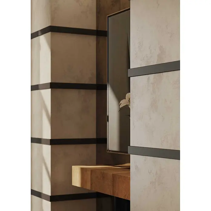 NOEL & MARQUET Wandleiste WD4-box LxBxH: 200 x 1.2 x 5.8 cm 32 Stk. weiß - 
