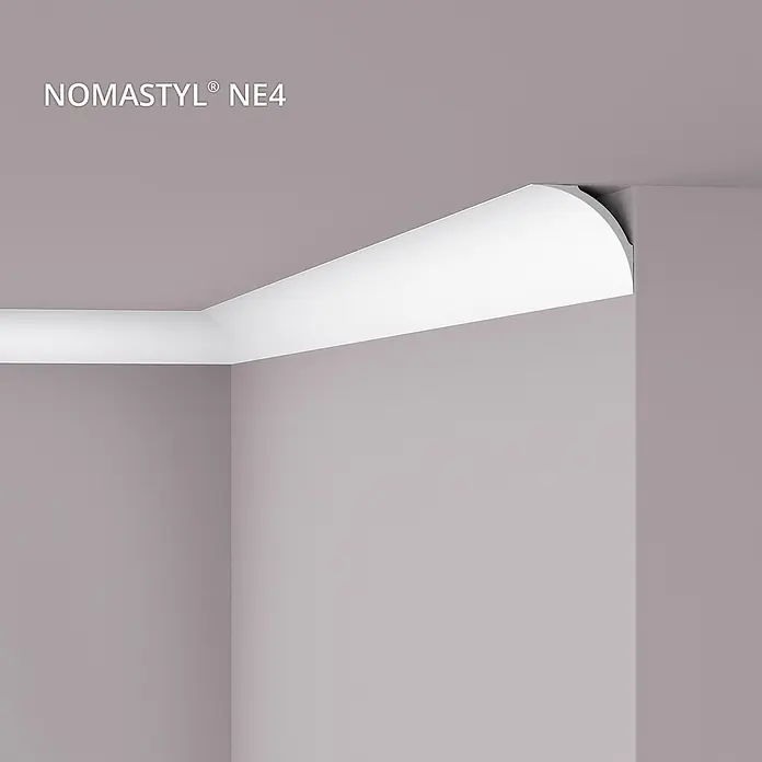 NOEL & MARQUET Eckleiste NE4 PURE LxBxH: 200 x 10 x 10 cm 1 Stk. weiß - 