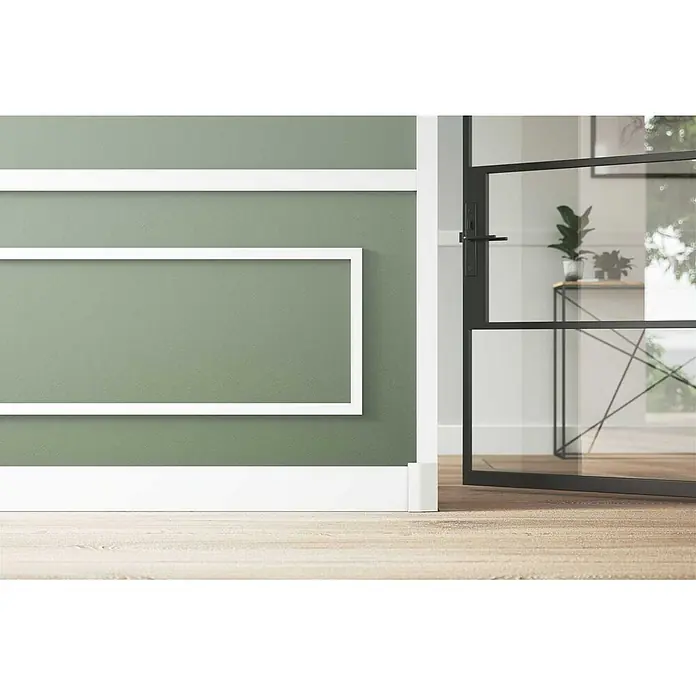 NOEL & MARQUET Wandleiste WD2-box LxBxH: 200 x 1.5 x 7 cm 21 Stk. weiß - 
