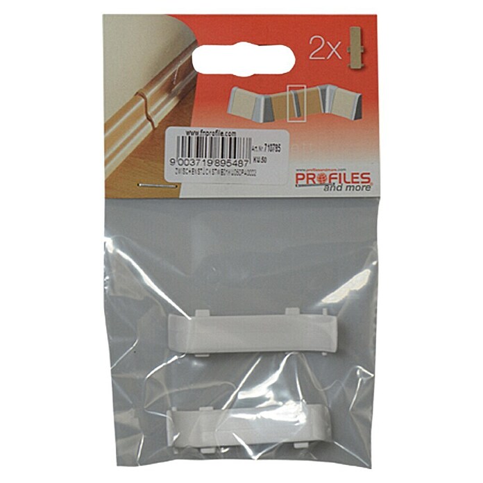 Profiles and more Prehodni kos KU050  (Bela, 2 kos) | 5123 - Zubehör für Leisten | GCDK - Leisten | GCD - Wand Boden Decke Leisten | GC - Wand Boden Decke Leisten | G - Holz/Bauelem | BAUHAUS
