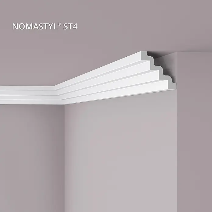 NOEL & MARQUET Eckleiste ST4 LxBxH: 200 x 13 x 13 cm 1 Stk. weiß - 