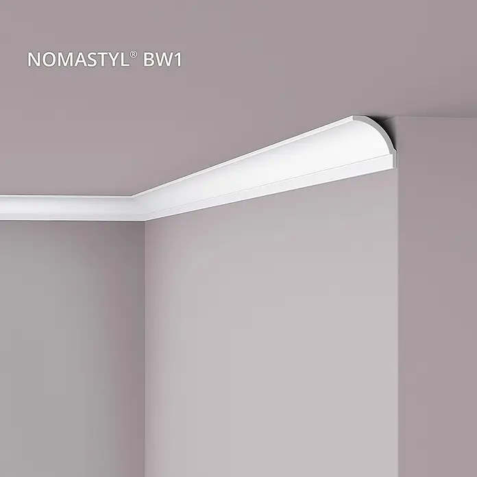 NOEL & MARQUET Eckleiste BW1 LxBxH: 200 x 6 x 6.5 cm 1 Stk. weiß - 