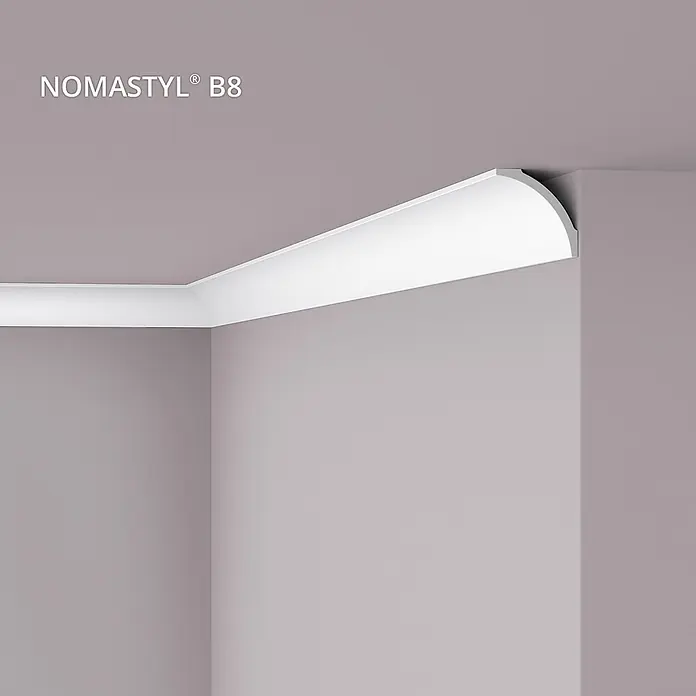 NOEL & MARQUET Eckleiste B8 LxBxH: 200 x 8.2 x 8.2 cm 1 Stk. weiß - 