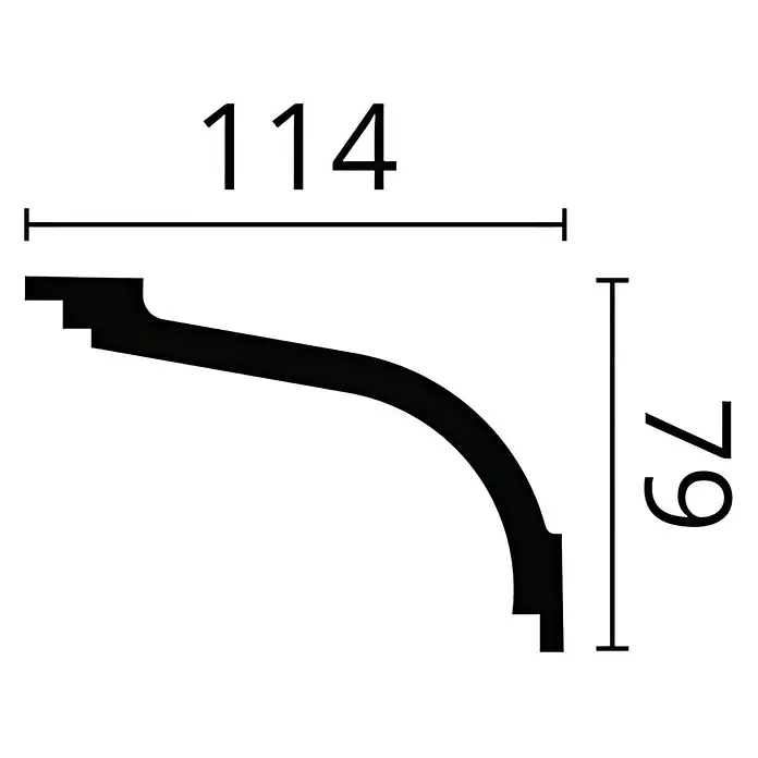 NOEL & MARQUET Eckleiste Z17 LxBxH: 200 x 11.4 x 7.9 cm 1 Stk. weiß - 
