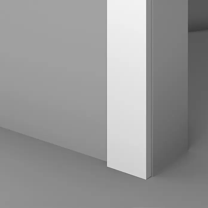 NOEL & MARQUET Wandleiste WD2-box LxBxH: 200 x 1.5 x 7 cm 21 Stk. weiß - 