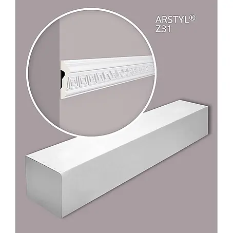 NOEL & MARQUET Wandleiste Z31-box LxBxH: 200 x 2.1 x 8 cm 20 Stk. weiß