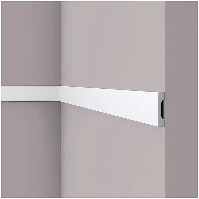 NOEL & MARQUET Wandleiste WD2 LxBxH: 200 x 1.5 x 7 cm 1 Stk. weiß - 