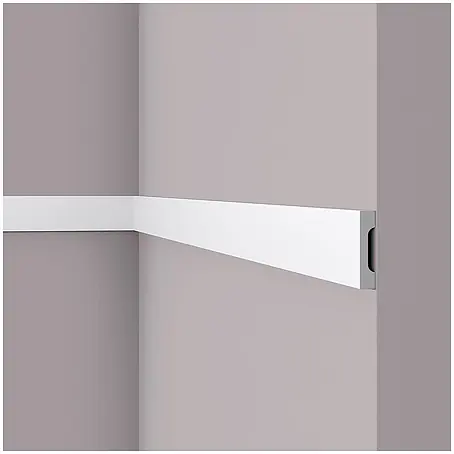 NOEL & MARQUET Wandleiste WD2 LxBxH: 200 x 1.5 x 7 cm 1 Stk. weiß