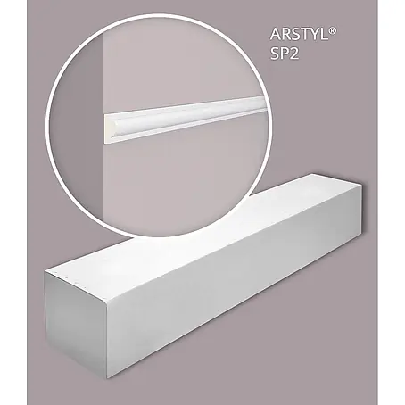 NOEL & MARQUET Wandleiste SP2-box LxBxH: 200 x 0.9 x 2.2 cm 50 Stk. weiß
