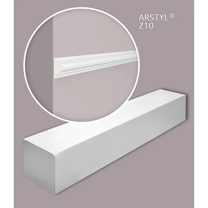 NOEL & MARQUET Wandleiste Z10-box LxBxH: 200 x 1.8 x 3.8 cm 50 Stk. weiß - 