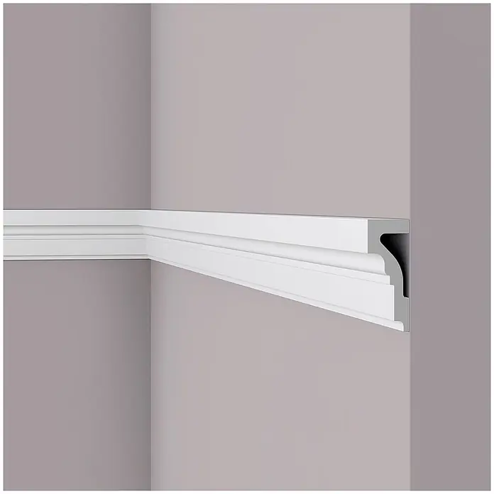 NOEL & MARQUET Wandleiste WL4 LxBxH: 200 x 4 x 10 cm 1 Stk. weiß - 