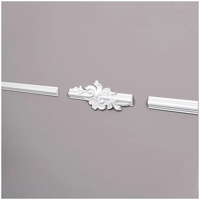 NOEL & MARQUET Wandleiste Z104 LxBxH: 24.5 x 2 x 10.7 cm 2 Stk. weiß - 
