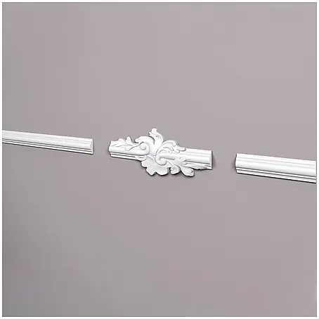 NOEL & MARQUET Wandleiste Z104 LxBxH: 24.5 x 2 x 10.7 cm 2 Stk. weiß