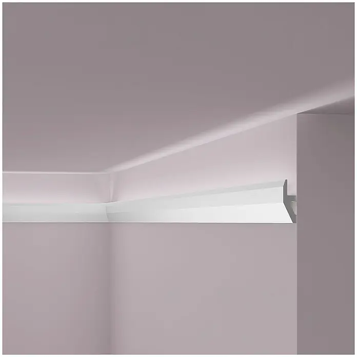 NOEL & MARQUET Wandleiste W1 LxBxH: 200 x 1.8 x 5.5 cm 1 Stk. weiß - 