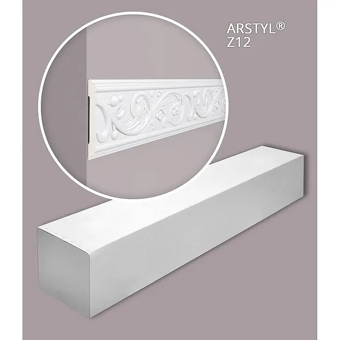 NOEL & MARQUET Wandleiste Z12-box LxBxH: 200 x 1.4 x 12.5 cm 15 Stk. weiß - 