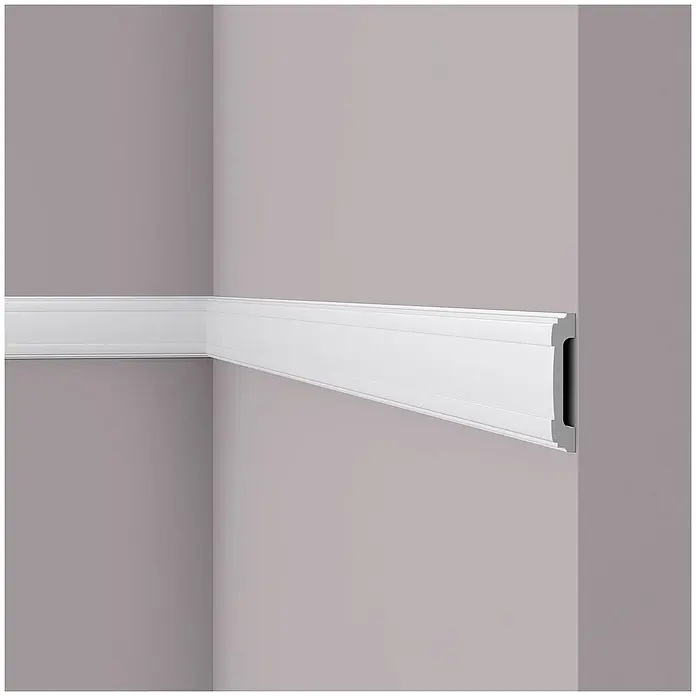 NOEL & MARQUET Wandleiste WL5 LxBxH: 200 x 1.6 x 8.5 cm 1 Stk. weiß - 