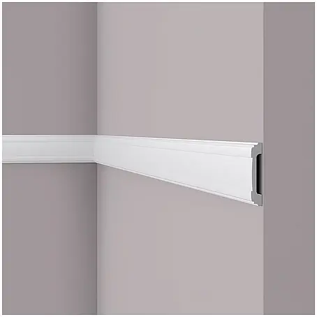 NOEL & MARQUET Wandleiste WL5 LxBxH: 200 x 1.6 x 8.5 cm 1 Stk. weiß