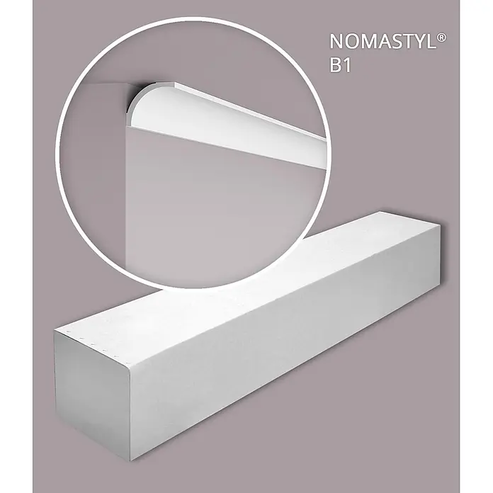 NOEL & MARQUET Eckleiste B1-box-10 LxBxH: 200 x 7.8 x 6.6 cm 10 Stk. weiß - 