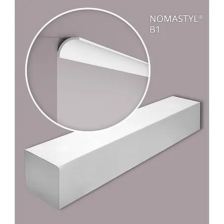 NOEL & MARQUET Eckleiste B1-box-10 LxBxH: 200 x 7.8 x 6.6 cm 10 Stk. weiß