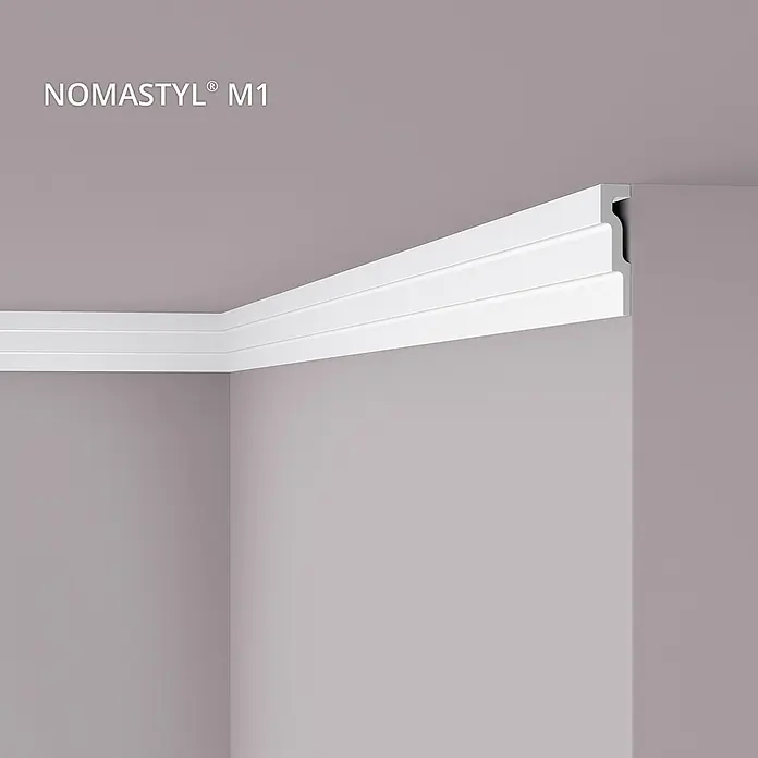 NOEL & MARQUET Eckleiste M1 LxBxH: 200 x 3 x 12 cm 1 Stk. weiß - 