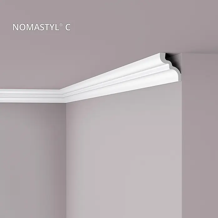 NOEL & MARQUET Eckleiste C LxBxH: 200 x 6.6 x 8.3 cm 1 Stk. weiß - 