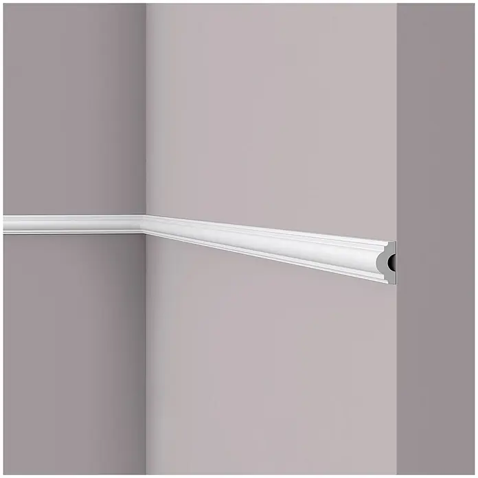 NOEL & MARQUET Wandleiste WL7 LxBxH: 200 x 1.3 x 2.5 cm 1 Stk. weiß - 