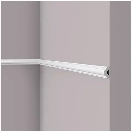 NOEL & MARQUET Wandleiste WL7 LxBxH: 200 x 1.3 x 2.5 cm 1 Stk. weiß