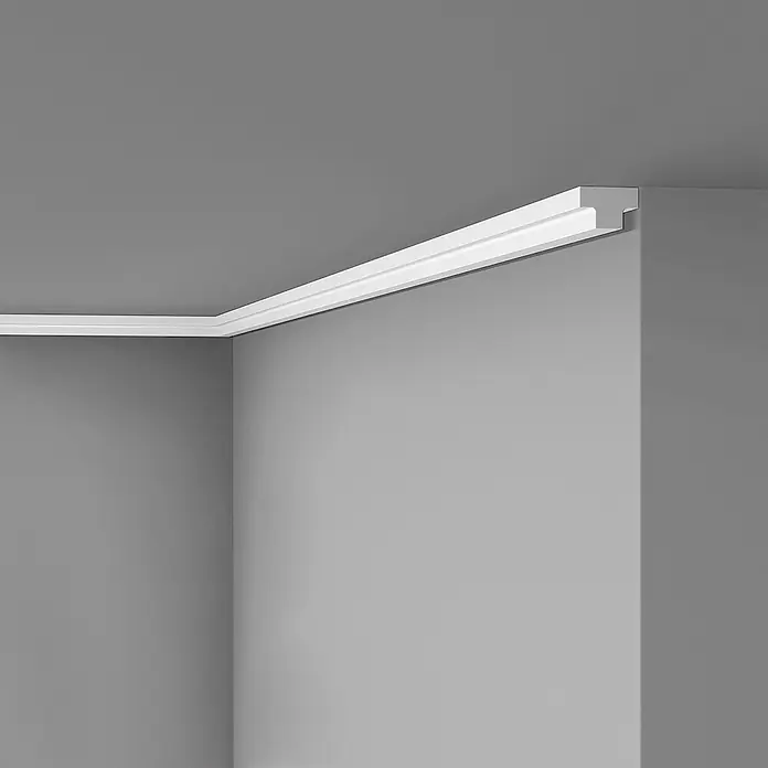 NOEL & MARQUET Wandleiste T4-box LxBxH: 200 x 2 x 3 cm 85 Stk. weiß - 